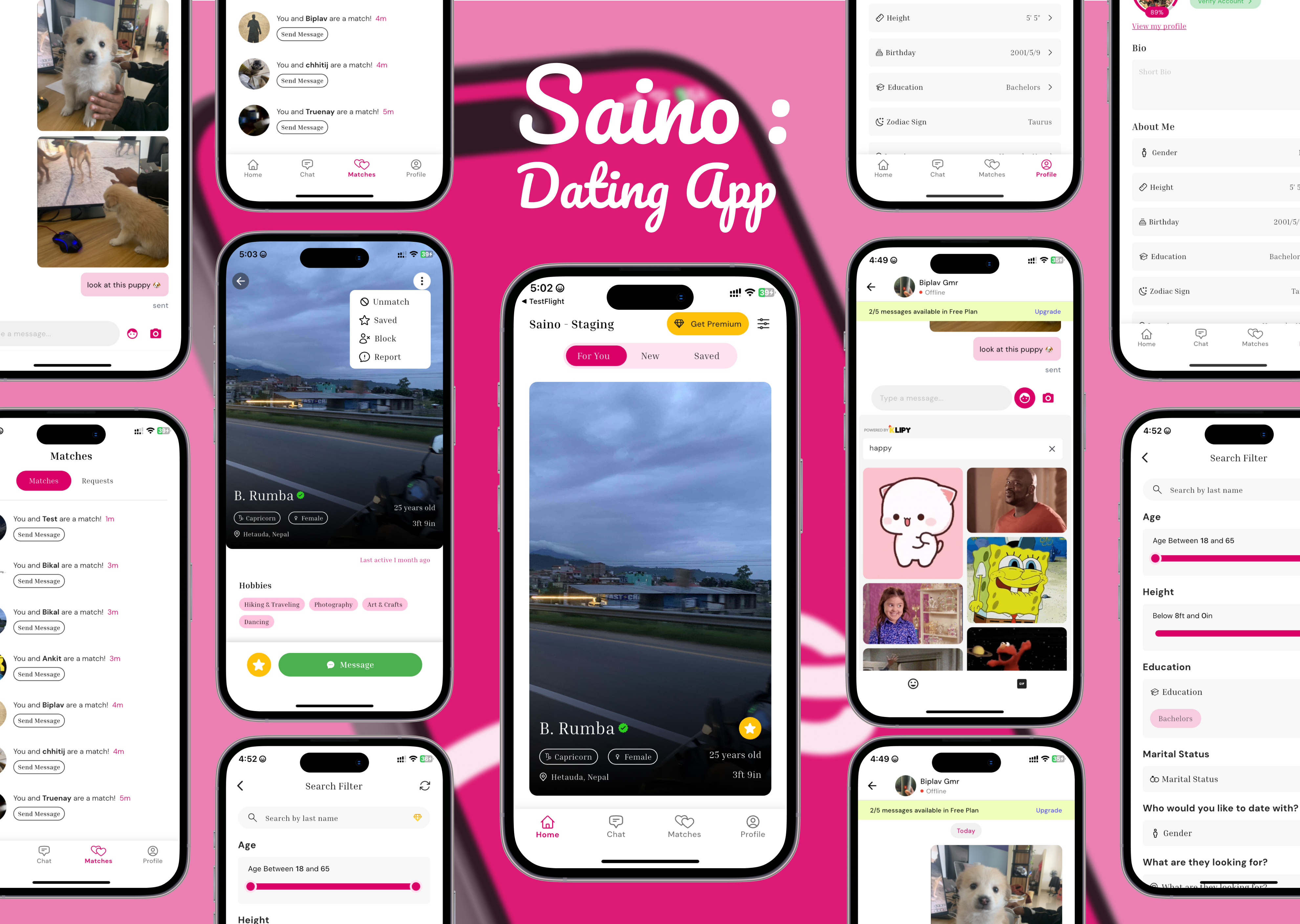 Saino Dating App